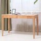 DANA Curved Work Desk with Drawer L100-140, Oak DANA Curved Work Desk with Drawer L100-140, Oak